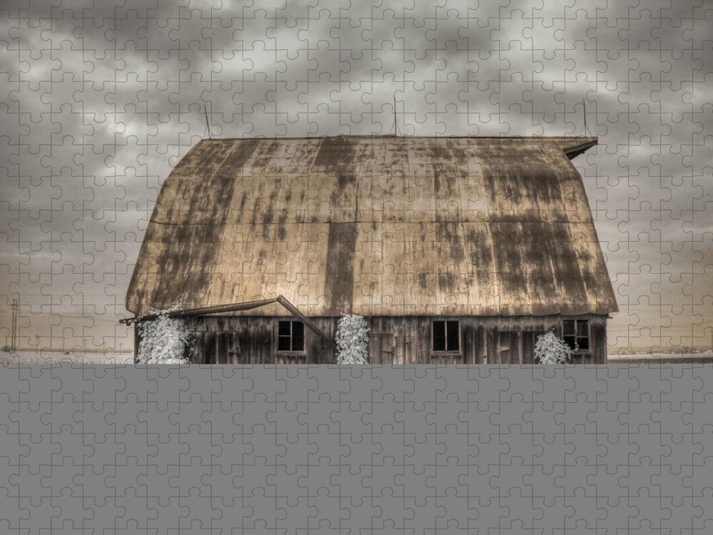 Barn Jigsaw Puzzle featuring the photograph Midwestern Barn by Jane Linders