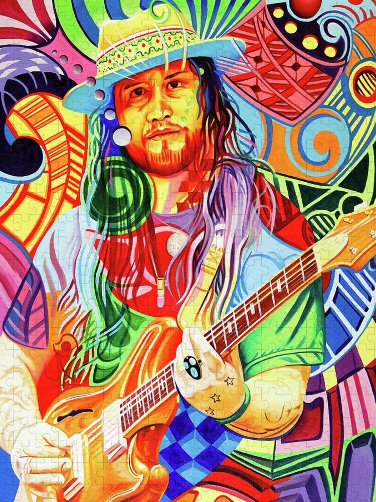 Twiddle Jigsaw Puzzle featuring the painting Mihali Savoulidis by Joshua Morton