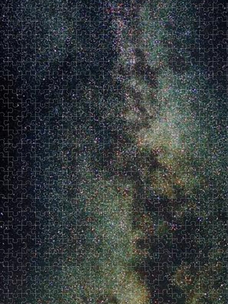 Milky Way Jigsaw Puzzle featuring the photograph Milky Way Panoramic by Jeremy Tamsen