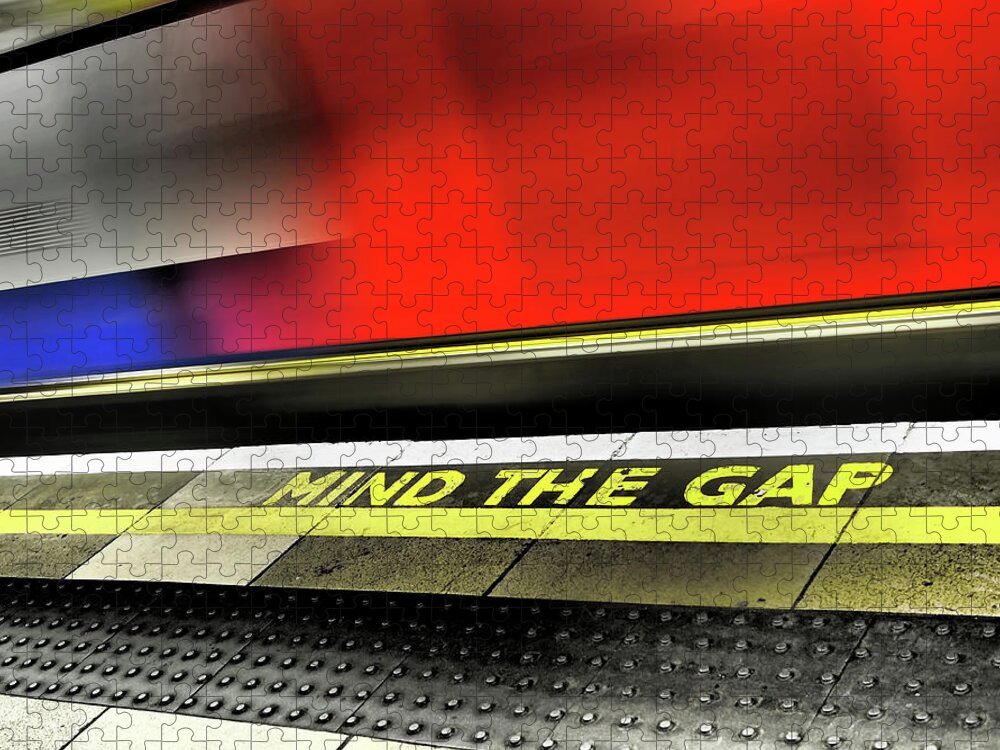 Mind The Gap Jigsaw Puzzle featuring the photograph Mind the Gap by Rona Black