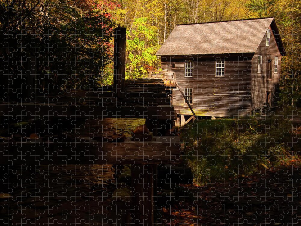 Mill Jigsaw Puzzle featuring the photograph Mingus Mill 1 by Flees Photos
