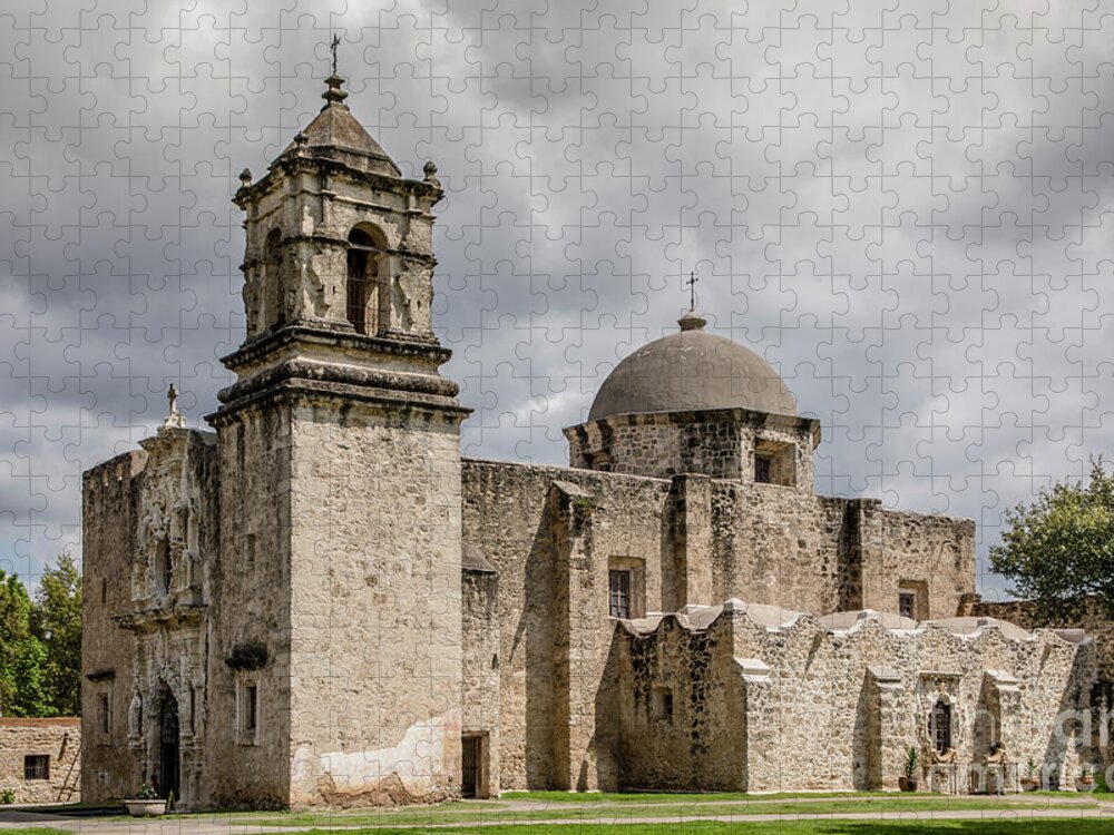 Church Jigsaw Puzzle featuring the photograph Mission San Jose - 1352 by Teresa Wilson
