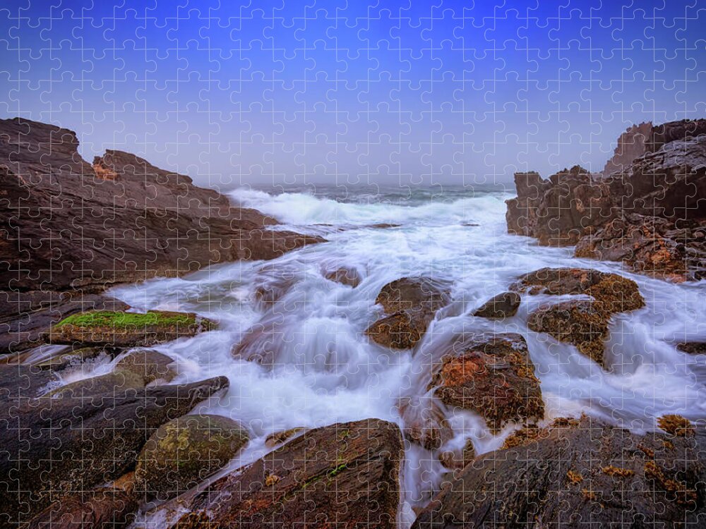 Giant's Stairs Jigsaw Puzzle featuring the photograph Misty Dawn at Giant's Stairs by Rick Berk
