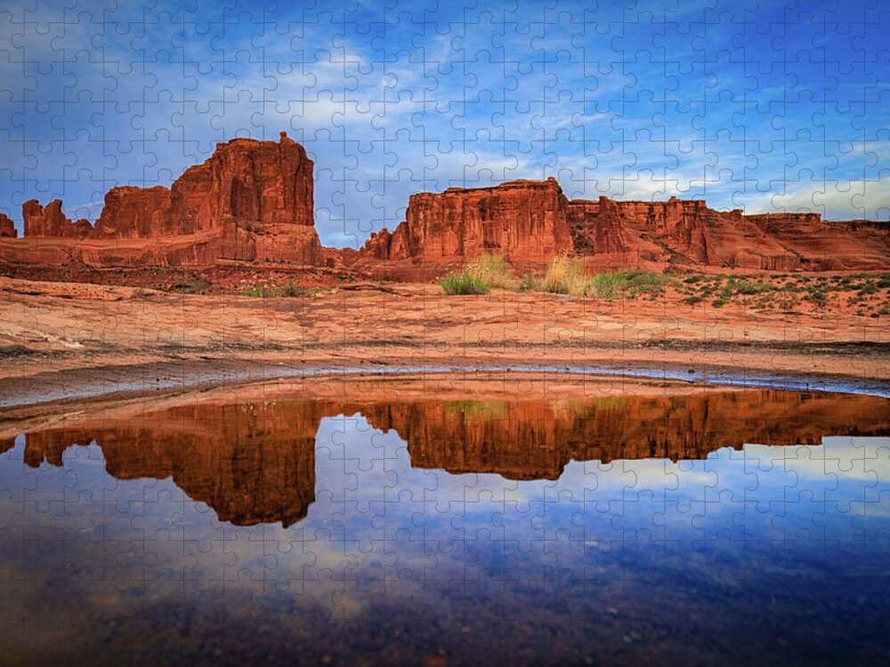 Amaizing Jigsaw Puzzle featuring the photograph Moab Reflections by Edgars Erglis