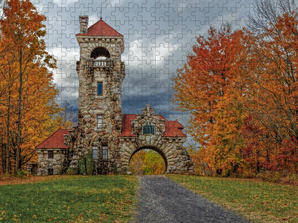 Mohonk Jigsaw Puzzle featuring the photograph Mohonk Preserve Gatehouse by Susan Candelario