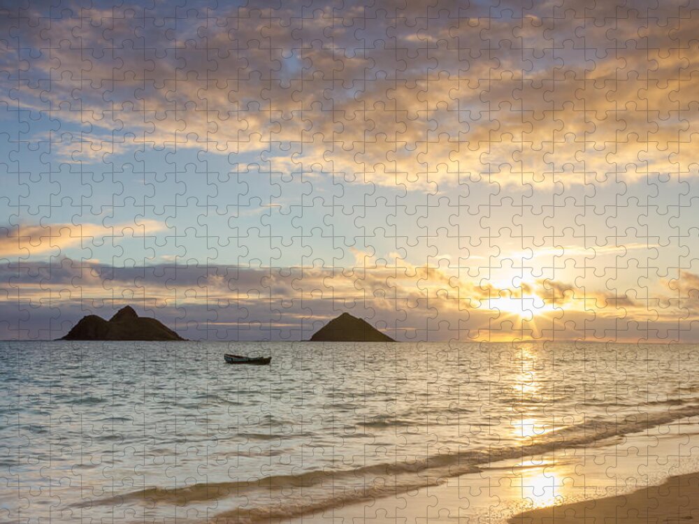 Hawaii Jigsaw Puzzle featuring the photograph Mokulua Morning by Penny Meyers