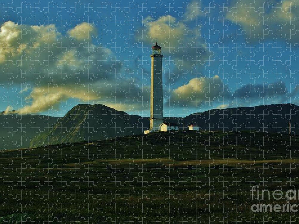 Molokai Lighthouse Jigsaw Puzzle featuring the photograph Molokai Lighthouse by Craig Wood