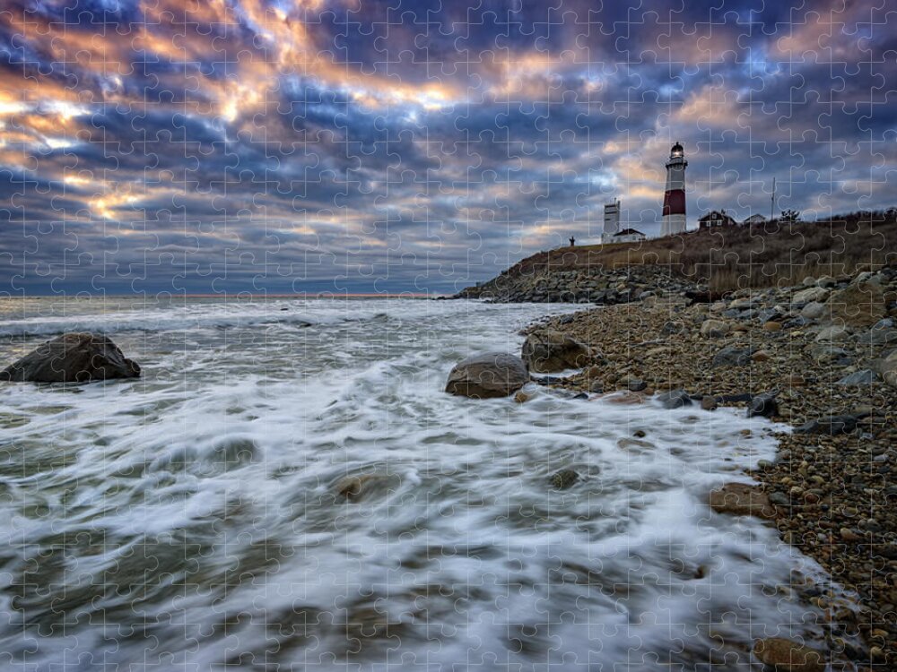 Jigsaw Puzzle Landscape Seascape Winter Lighthouse 1000 pieces NEW Made in USA 