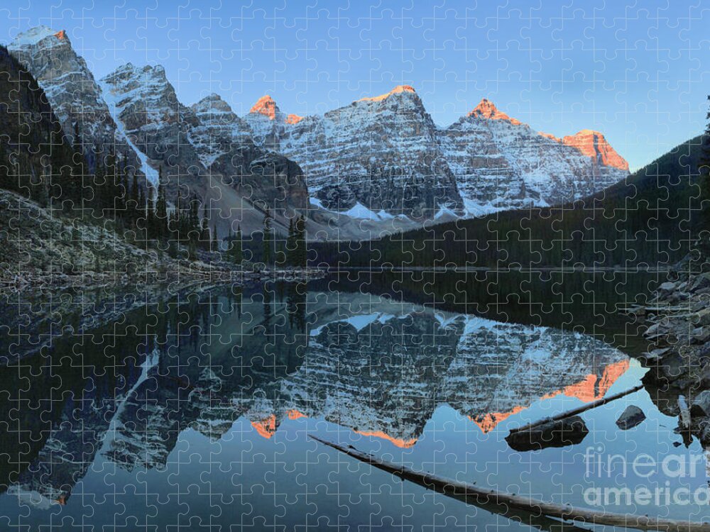  Jigsaw Puzzle featuring the photograph Moraine Lake Morning by Adam Jewell