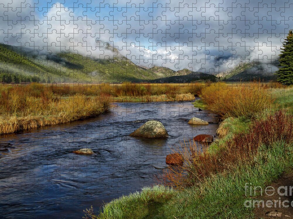 Rocky Mountain National Park Jigsaw Puzzle featuring the photograph Moraine park Morning - Rocky Mountain National park, Colorado by Ronda Kimbrow