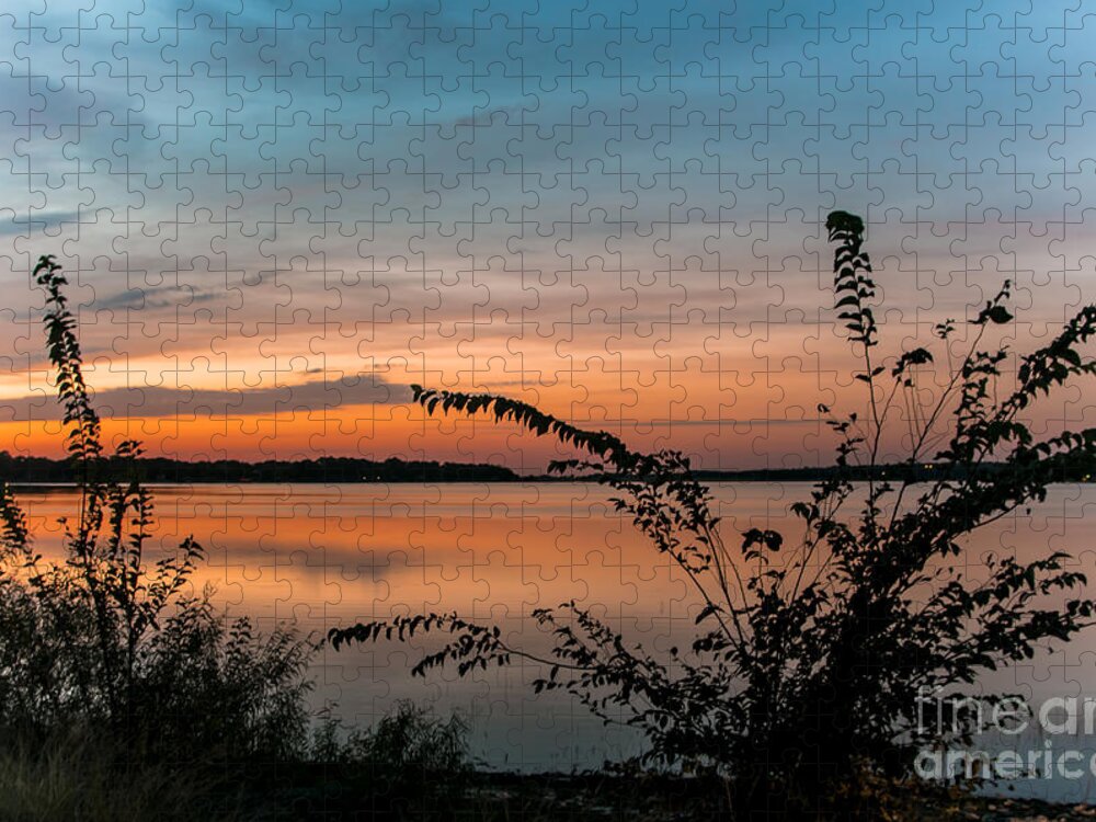 Landscape Jigsaw Puzzle featuring the photograph Morning At The Lake by Robert Frederick