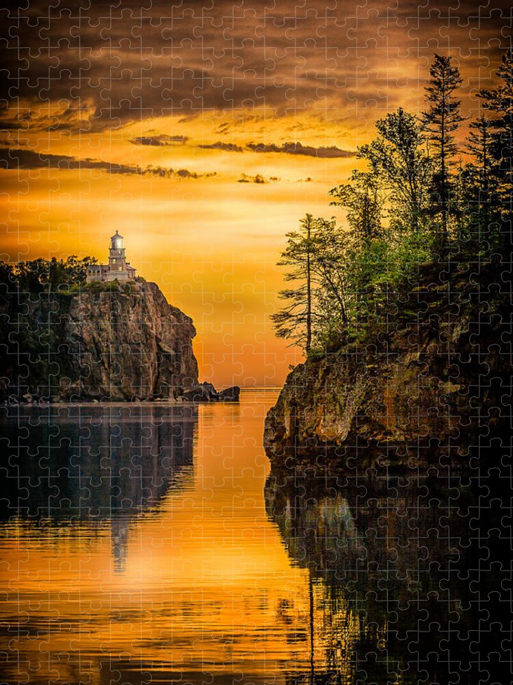  Jigsaw Puzzle featuring the photograph Morning Glow against the Light by Rikk Flohr