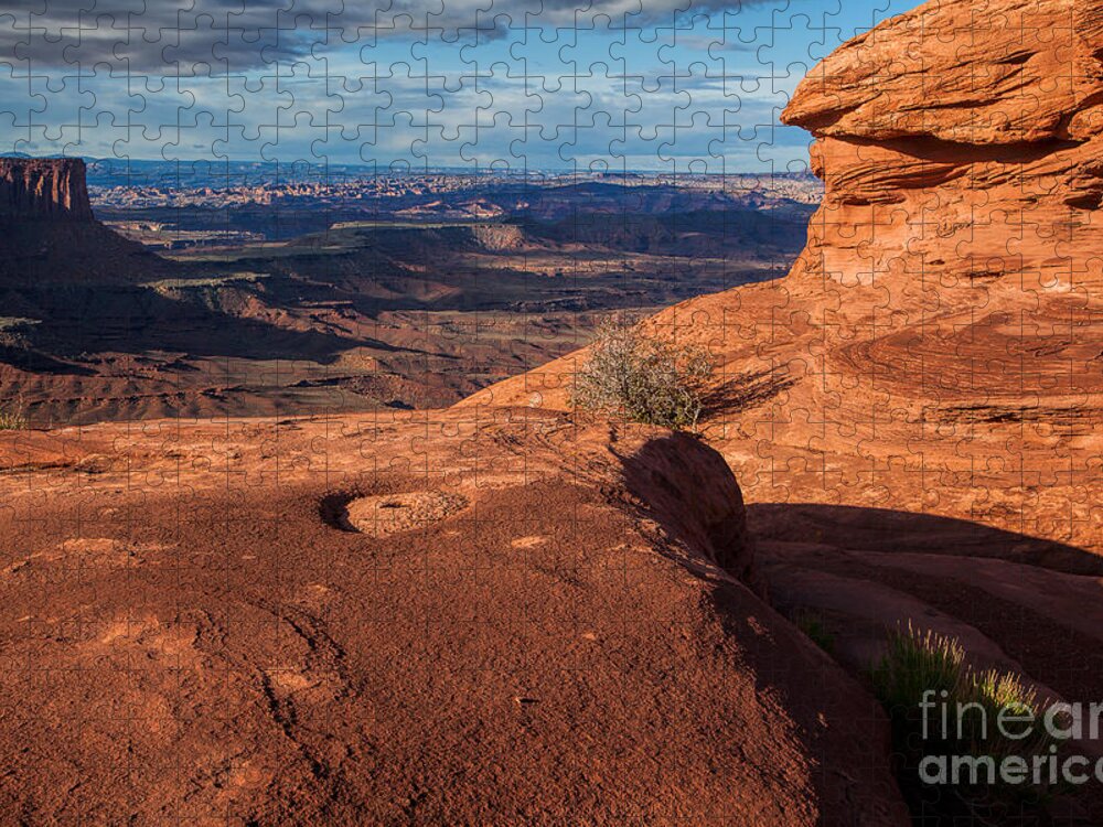 Utah Jigsaw Puzzle featuring the photograph Morning Shadows by Jim Garrison