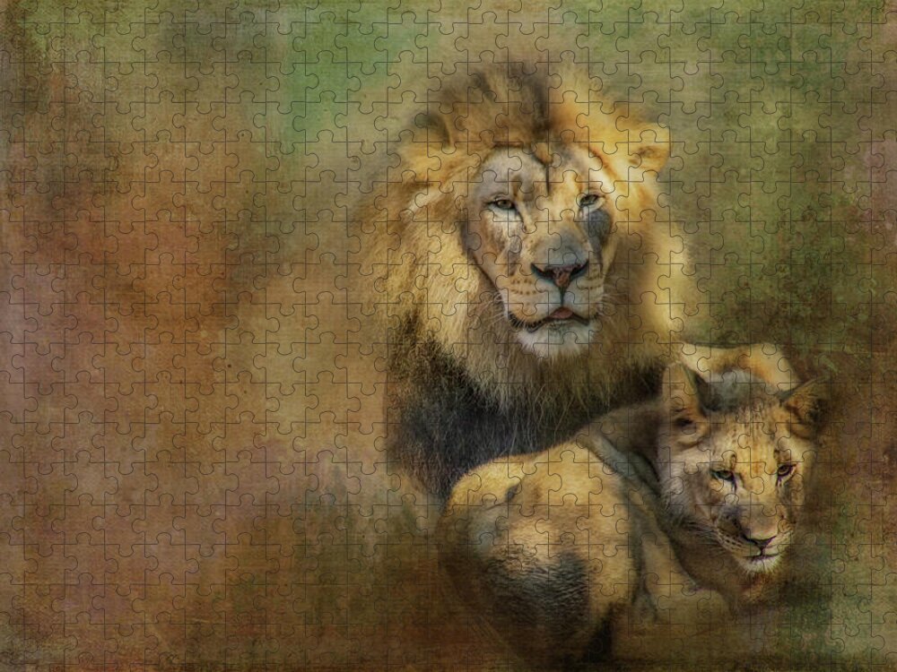 Photography Jigsaw Puzzle featuring the digital art Father and Son by Terry Davis