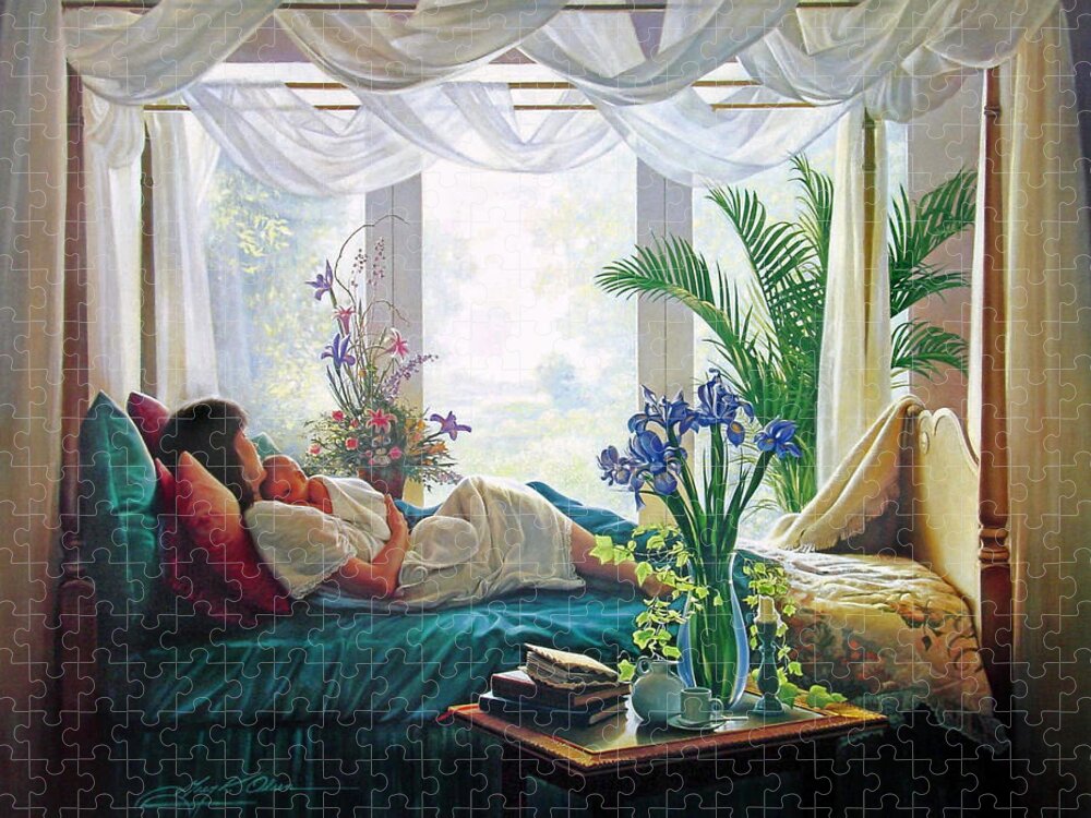 Mother Jigsaw Puzzle featuring the painting Mother's Love by Greg Olsen