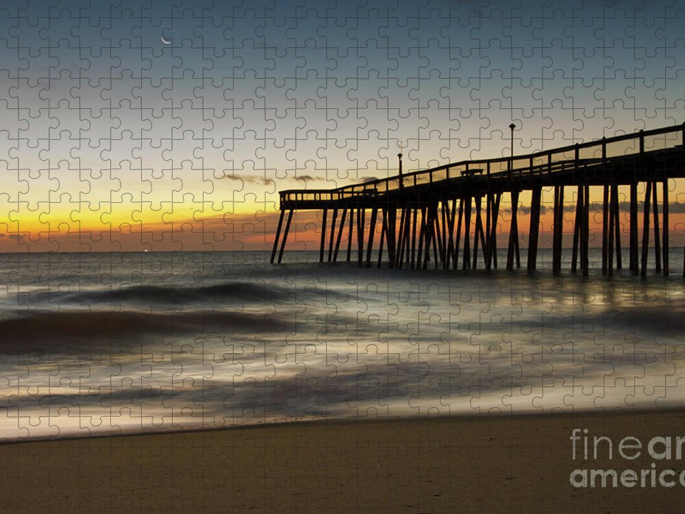 Coastal Jigsaw Puzzle featuring the photograph Motion of the Ocean Sunrise Coastal Landscape by PIPA Fine Art - Simply Solid