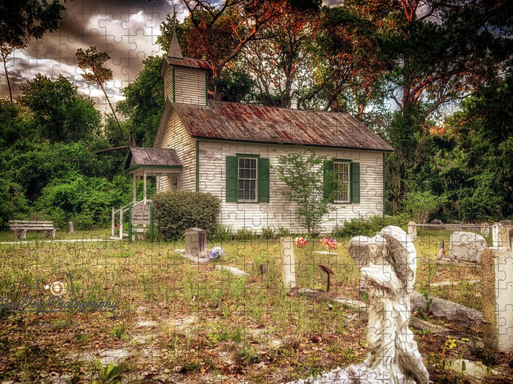 Church Jigsaw Puzzle featuring the photograph Moultrie Church and Graveyard by Joseph Desiderio
