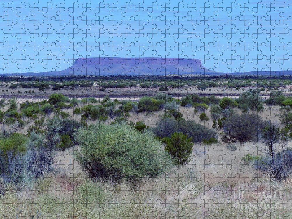 Mt.conner Jigsaw Puzzle featuring the photograph Mount Conner - Northern Territory by Phil Banks