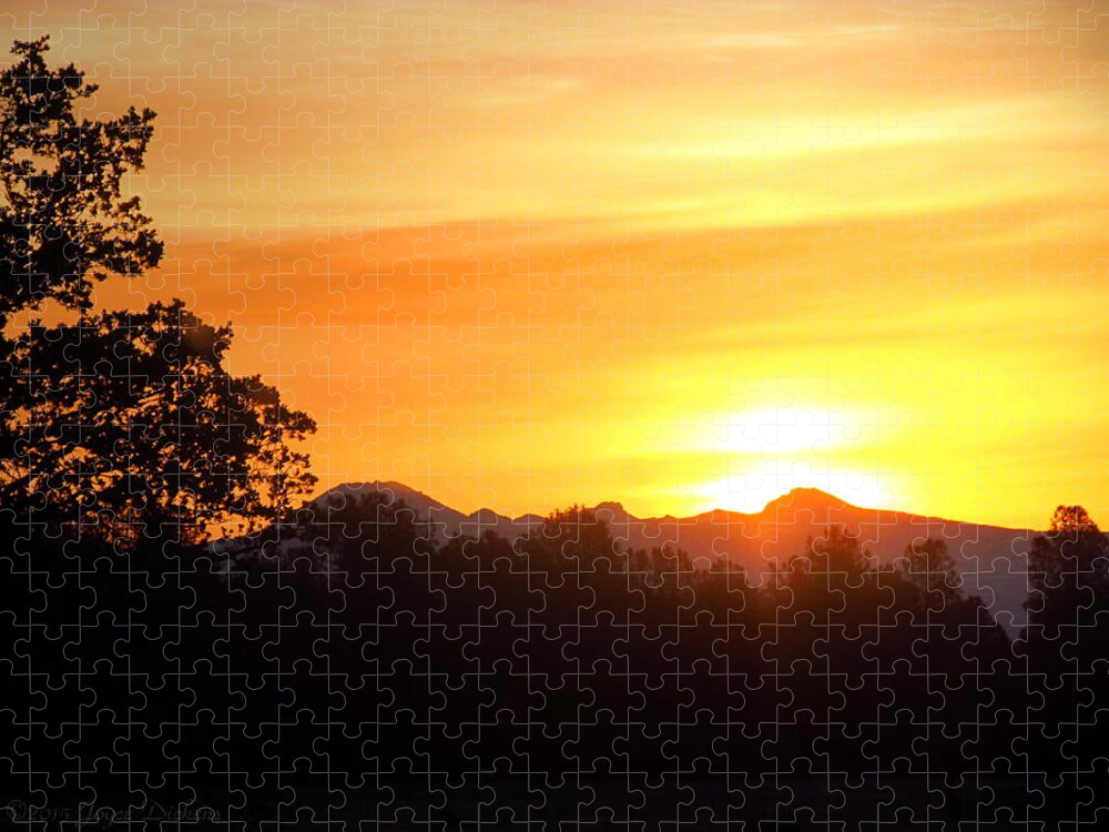 Sunrise Jigsaw Puzzle featuring the photograph Mount Lassen Sunrise 03 23 15 II by Joyce Dickens