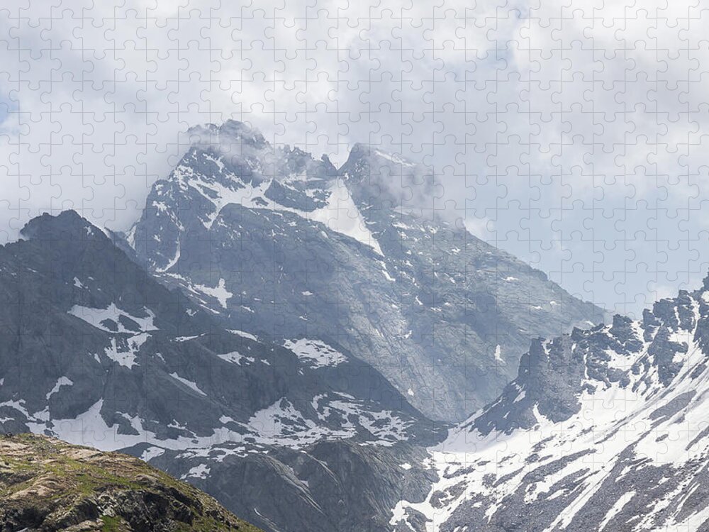 Mountain Landscape Jigsaw Puzzle featuring the photograph Mount Viso - Italian Alps by Paul MAURICE