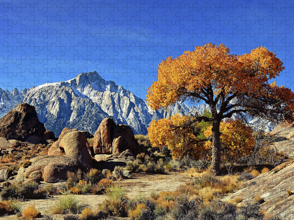 Whitney Jigsaw Puzzle featuring the photograph Mount Whitney by Lawrence Knutsson