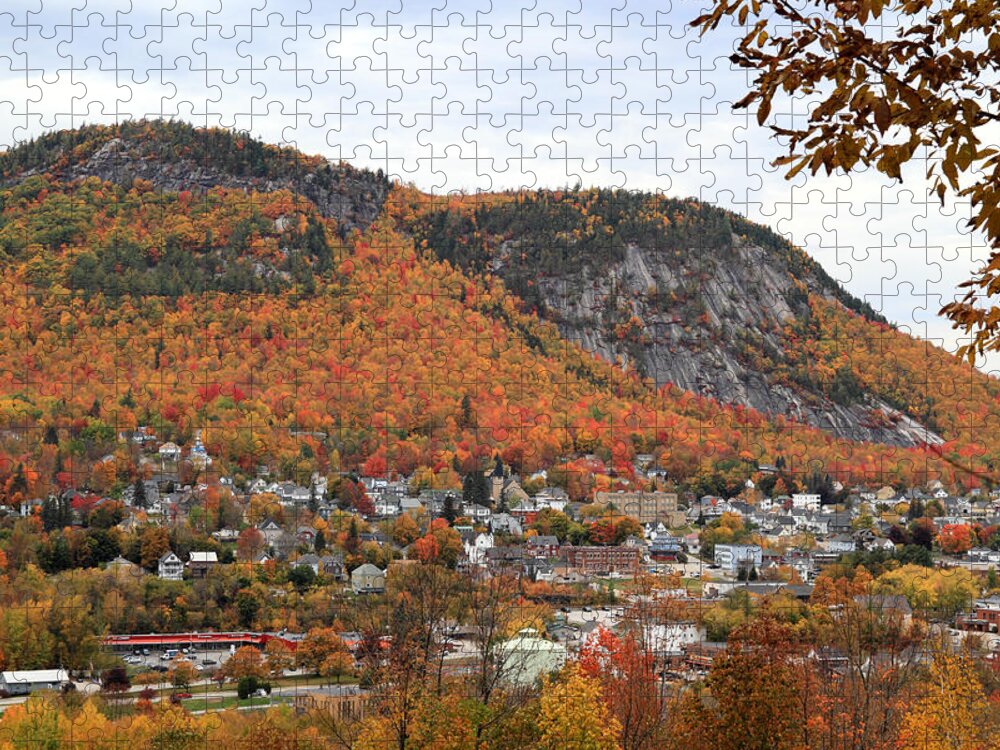 New Hampshire Jigsaw Puzzle featuring the photograph Mt Forest and Berlin with Autumn Colors by Brett Pelletier