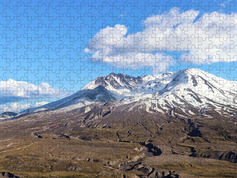 Mount St Helens Jigsaw Puzzle featuring the photograph Mt Saint Helens by Robert Bellomy