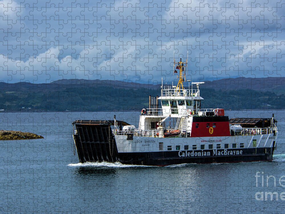 Loch Bhrusda Jigsaw Puzzle featuring the photograph MV Loch Bhrusda by Chris Thaxter