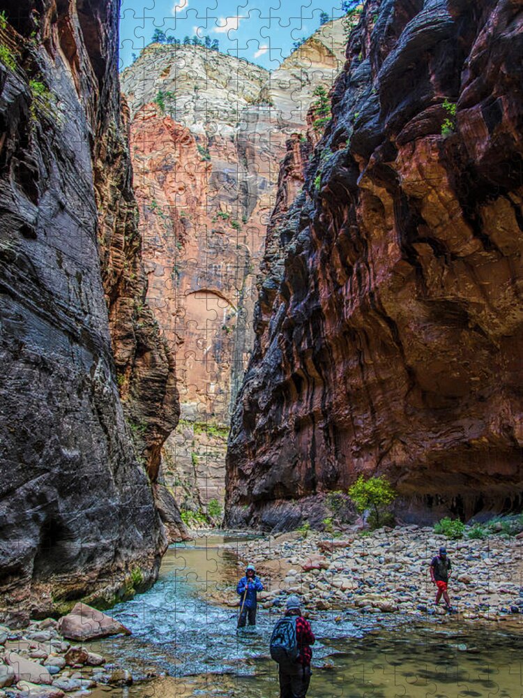 Zion Jigsaw Puzzle featuring the photograph Narrows by Jim Cook
