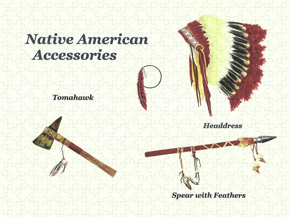 Native American Weapons Jigsaw Puzzle