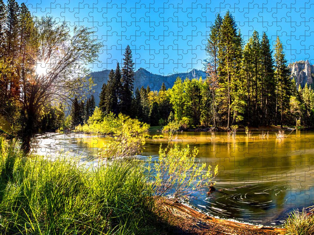 Yosemite National Park Jigsaw Puzzle featuring the photograph Nature's Awakening by Az Jackson