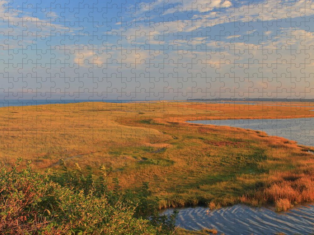 Cape Cod Jigsaw Puzzle featuring the photograph Nauset Marsh Late Summer Evening by John Burk