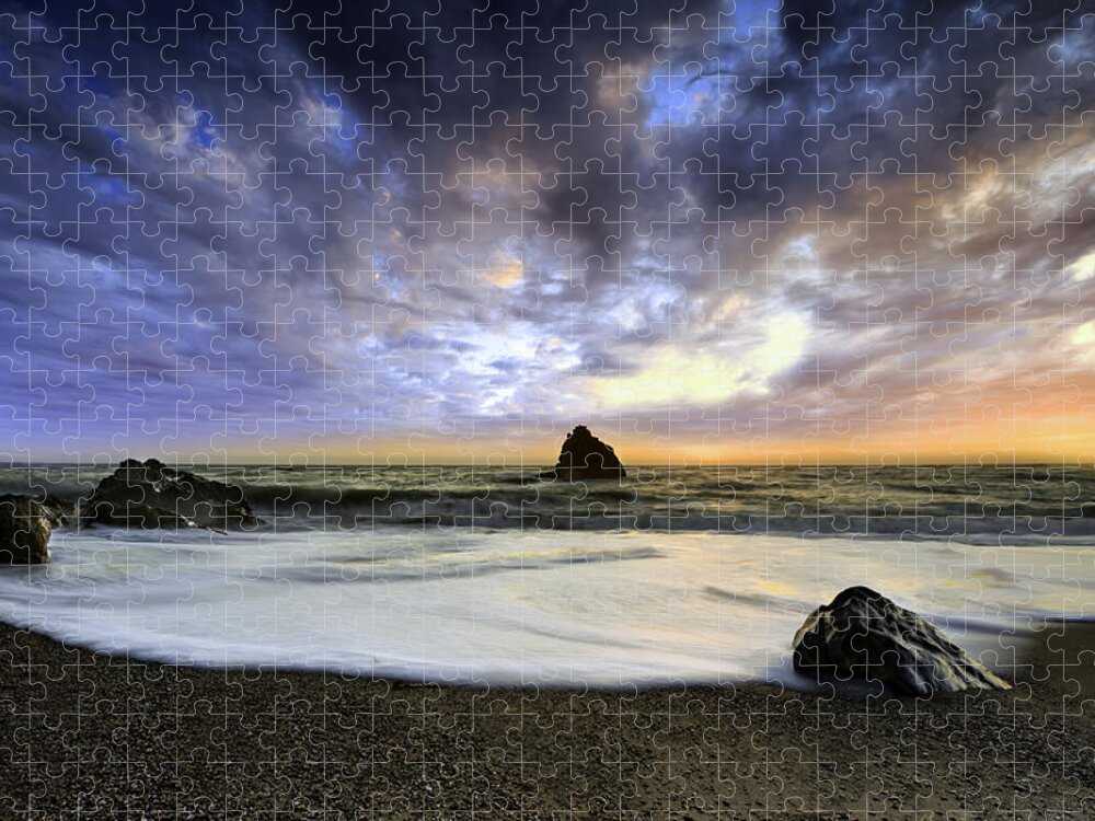 Basia Jigsaw Puzzle featuring the photograph Navarro Beach Coast by Don Hoekwater Photography