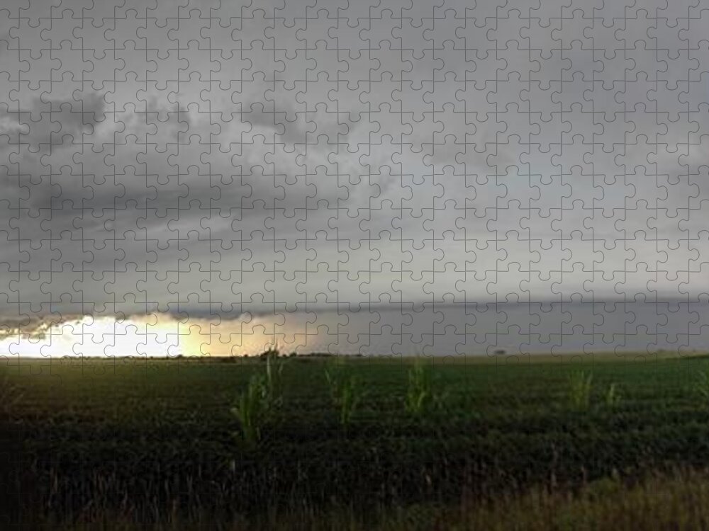 Nebraskasc Jigsaw Puzzle featuring the photograph Nebraska Thunderstorms 002 by NebraskaSC