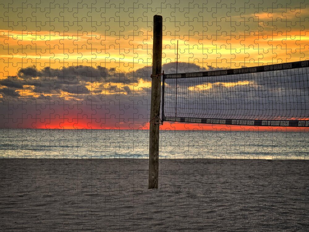 Sunrise Jigsaw Puzzle featuring the photograph Netting the Sunrise by Lynn Bauer
