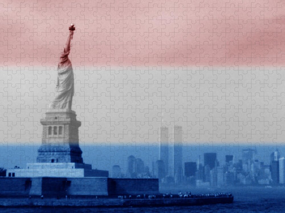 Statue Of Liberty Jigsaw Puzzle featuring the photograph Never Forget by Mark Fuller