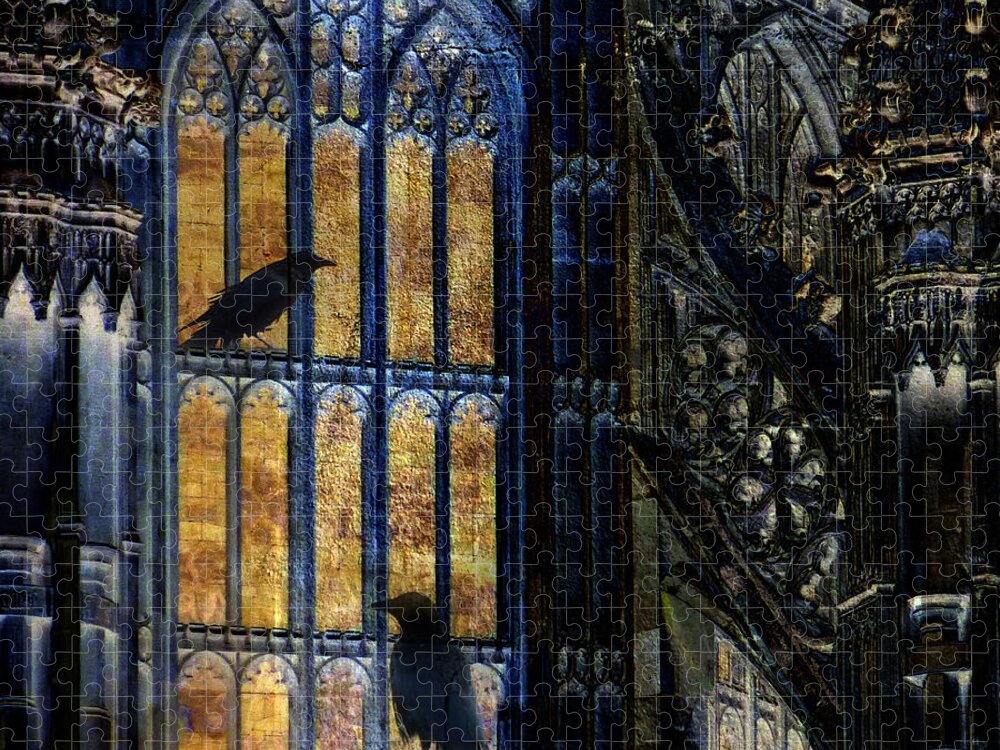 Gothic Jigsaw Puzzle featuring the photograph Nevermore by LemonArt Photography