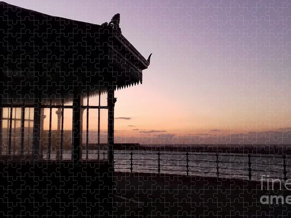 New Brighton Jigsaw Puzzle featuring the photograph New Brighton Sunset by Joan-Violet Stretch