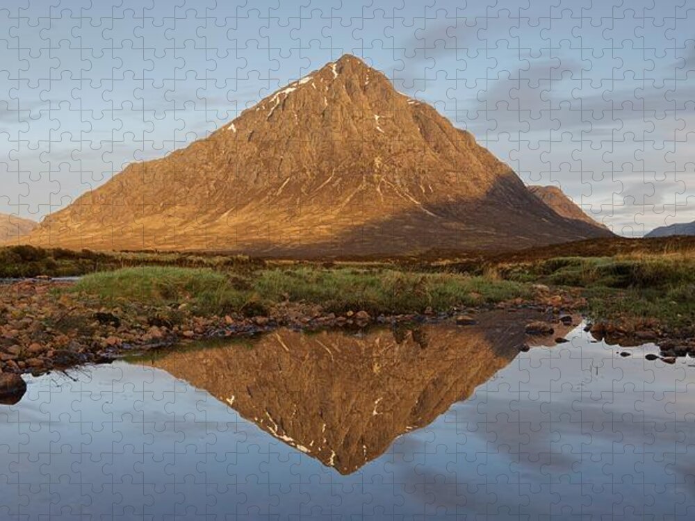 Glencoe Jigsaw Puzzle featuring the photograph New light in Glencoe by Stephen Taylor