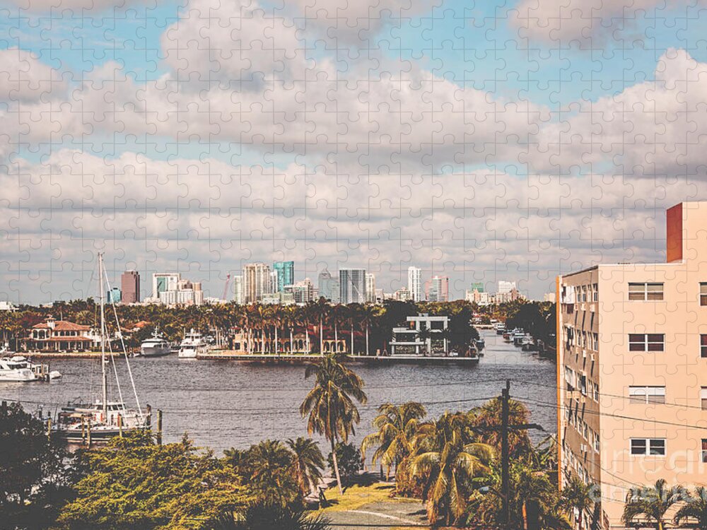 Florida Jigsaw Puzzle featuring the photograph New River Fort Lauderdale by Scott Pellegrin