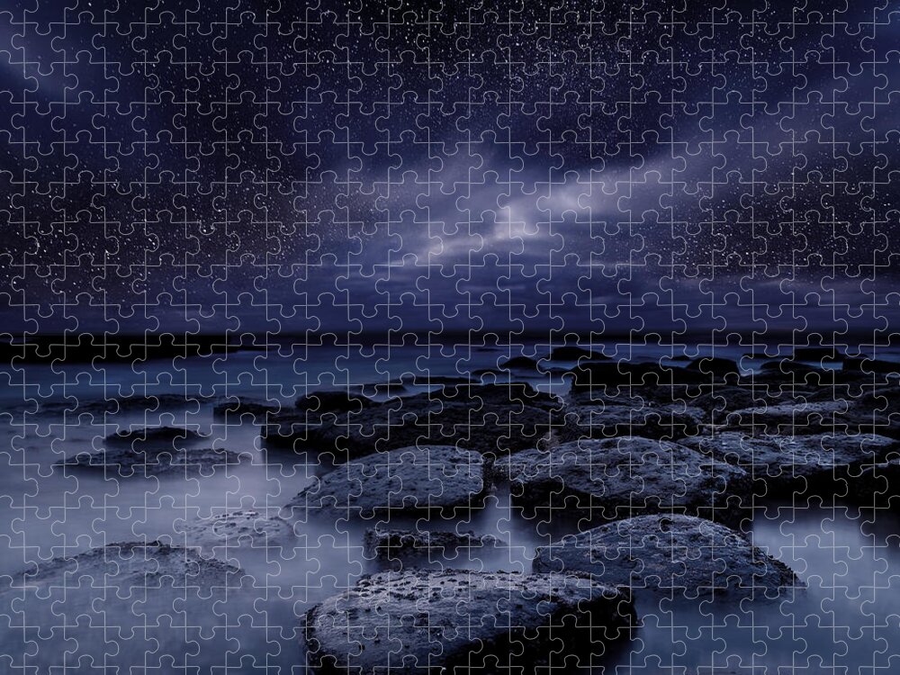 Night Jigsaw Puzzle featuring the photograph Night enigma by Jorge Maia