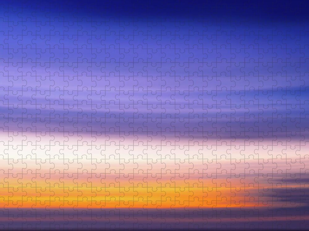 Abstract Jigsaw Puzzle featuring the photograph Night Layers by Mark Andrew Thomas