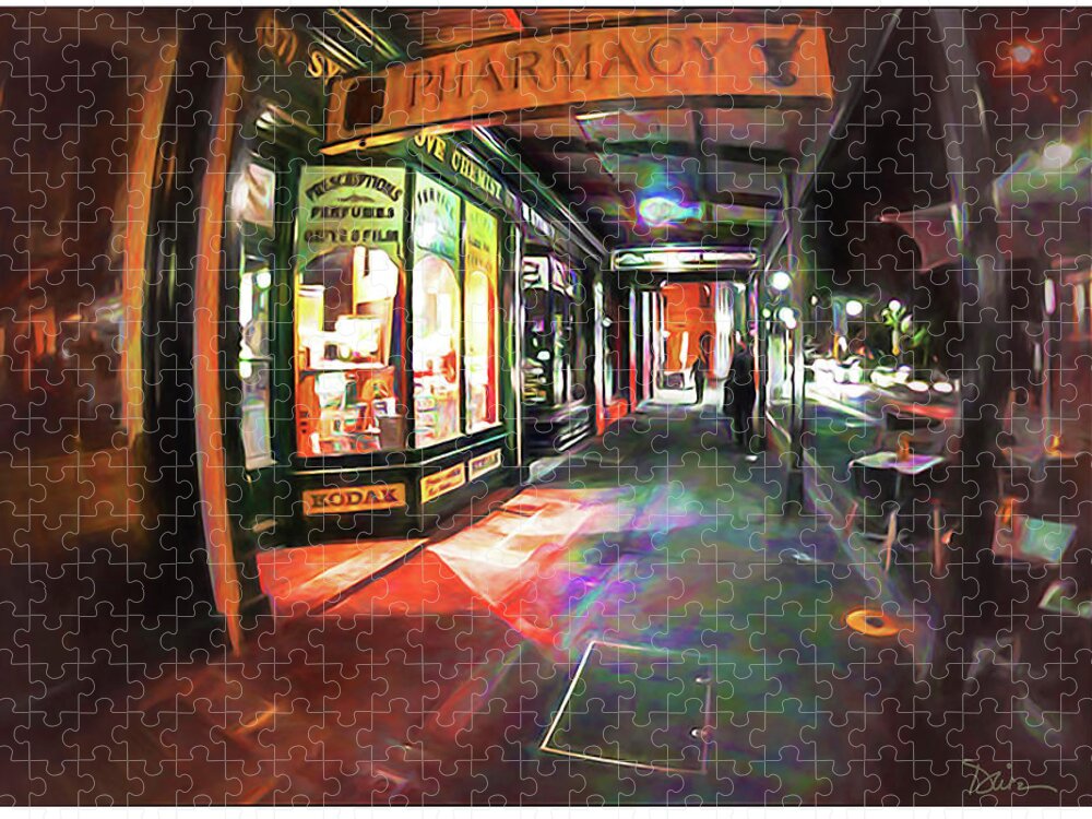 Sydney Jigsaw Puzzle featuring the photograph Nighttime Strolling in Sydney by Peggy Dietz