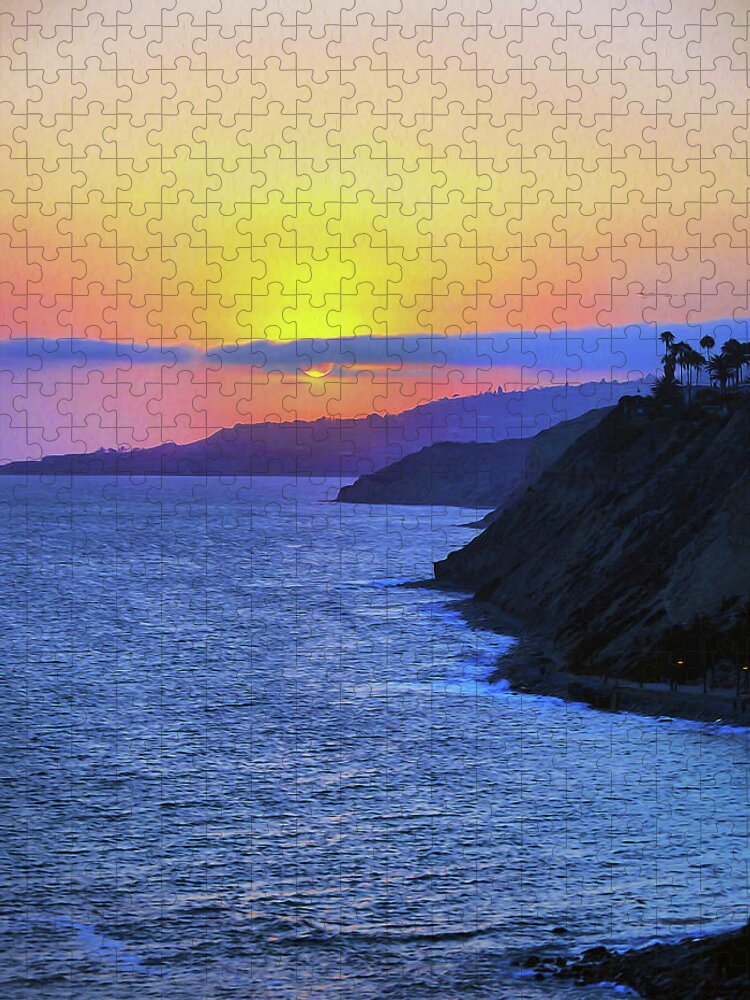 Sunset Jigsaw Puzzle featuring the photograph No One Told You When To Run by Joe Schofield