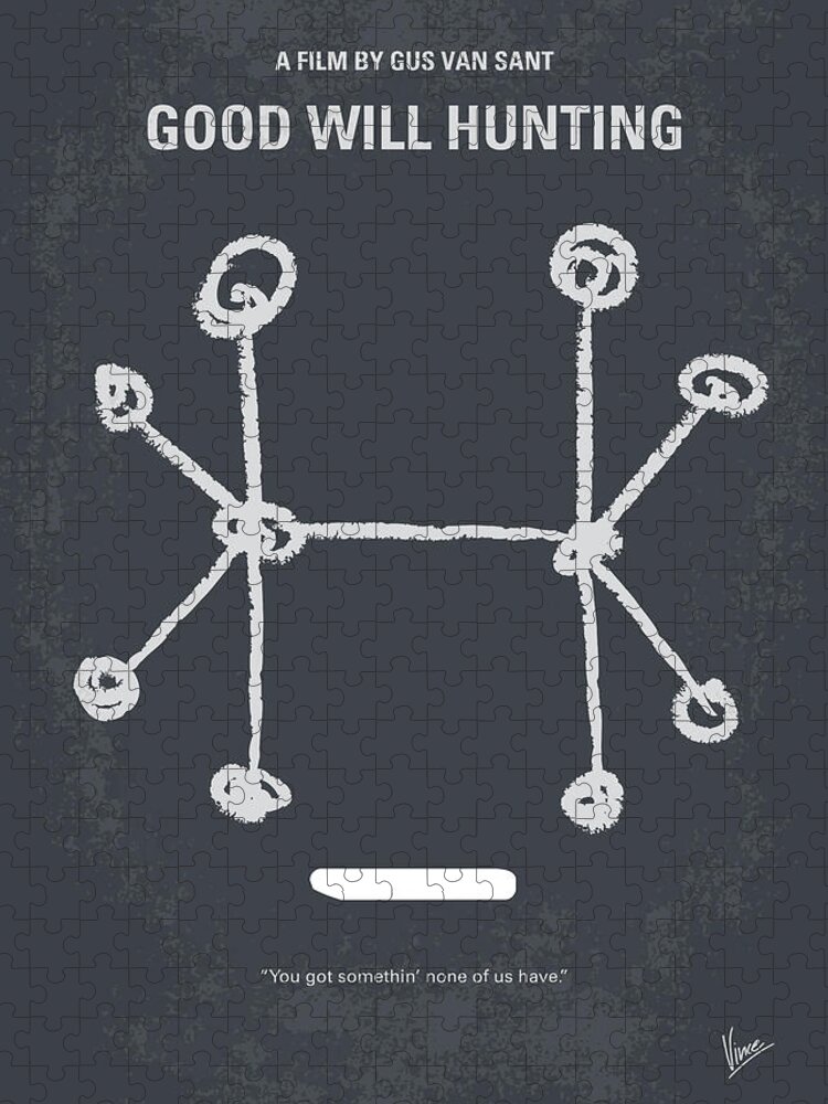 Good Puzzle featuring the digital art No461 My Good Will Hunting minimal movie poster by Chungkong Art