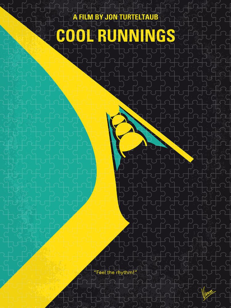 Cool Runnings Jigsaw Puzzle featuring the digital art No538 My COOL RUNNINGS minimal movie poster by Chungkong Art