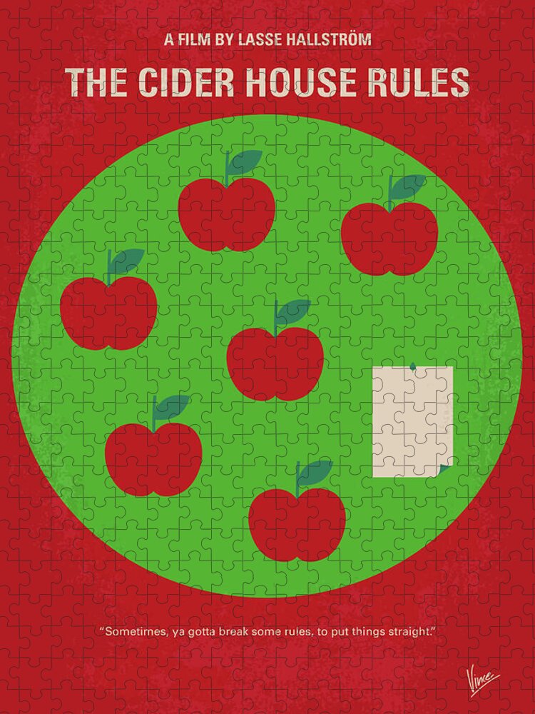 The Cider House Rules Jigsaw Puzzle featuring the digital art No807 My The Cider House rules minimal movie poster by Chungkong Art