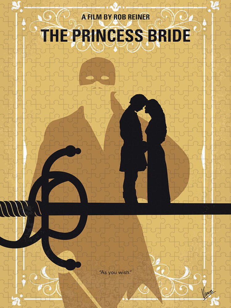 The Princess Bride Jigsaw Puzzle featuring the digital art No877 My The princess bride minimal movie poster by Chungkong Art