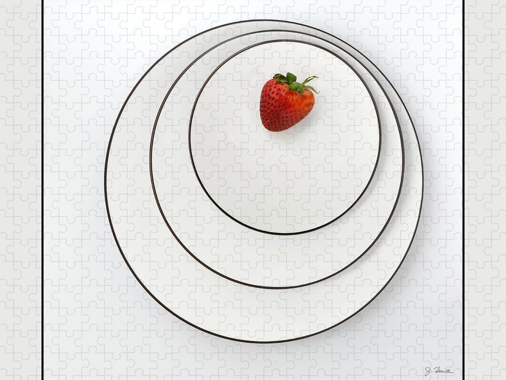 Plates Jigsaw Puzzle featuring the photograph Nonconcentric Strawberry No. 2 by Joe Bonita