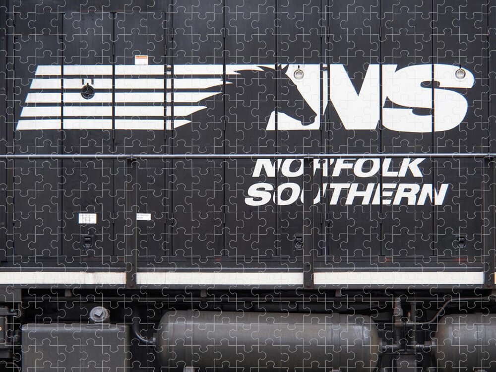 Railroad Jigsaw Puzzle featuring the photograph Norfolk Southern Emblem by Mike McGlothlen